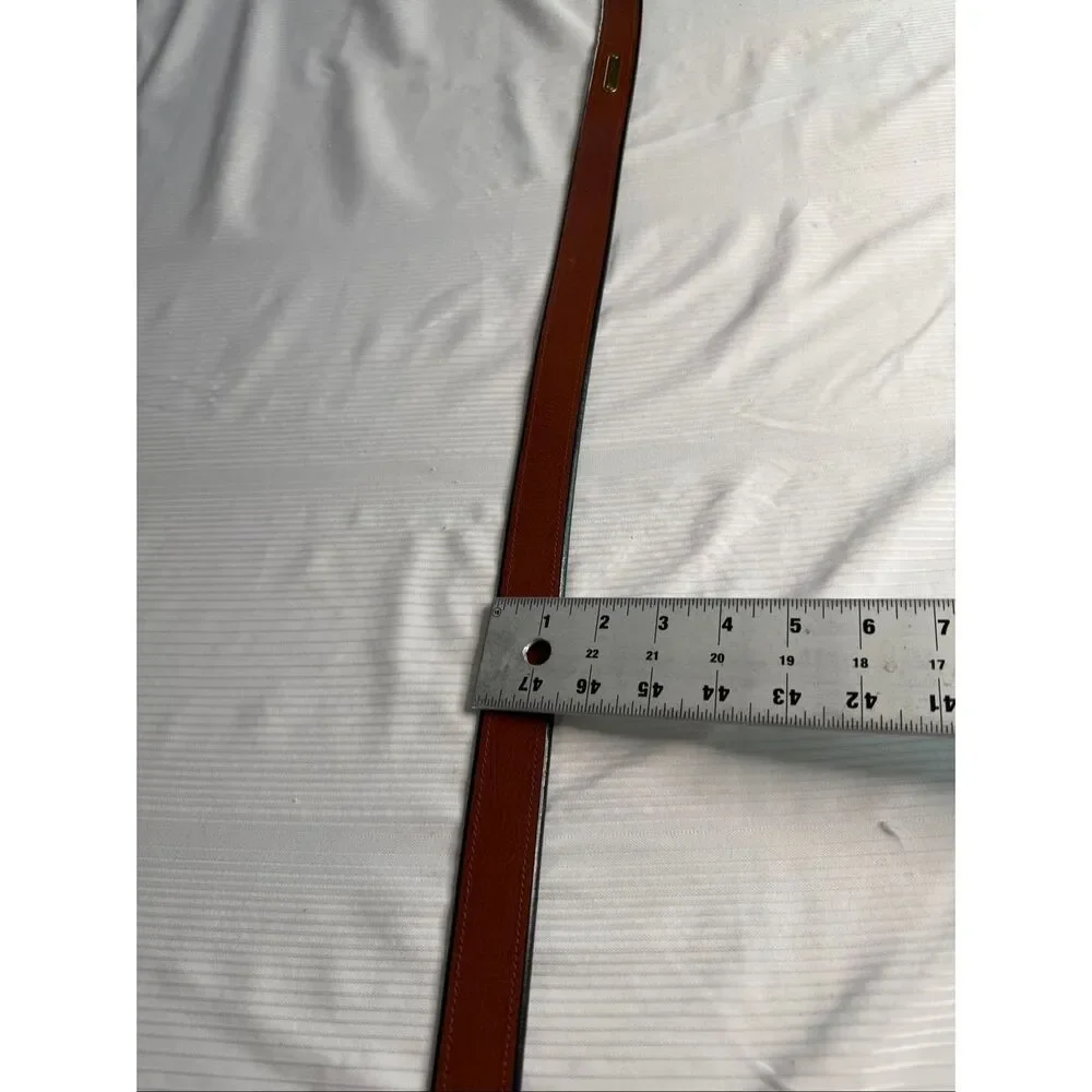 Polo Ralph Lauren Men’s Vintage Brown Italian Leather Belt Size 38